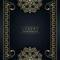 Luxury background with mandala ornament vector