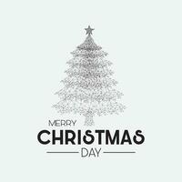 Merry christmas and new year, Merry christmas day. Geometric shape futuristic polygonal vector of christmas tree in the form of a starry sky space. Low poly style design.