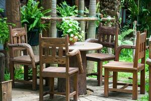 Table and chairs photo