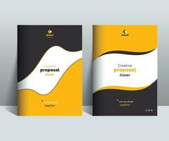 Creative Proposal Cover Design template concepts adept for multipurpose Projects vector