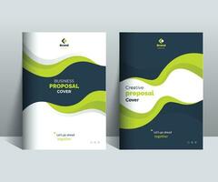 Business Proposal Cover Design Template Concepts adept for multipurpose Projects vector