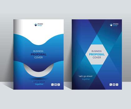 Proposal Cover Design template Concepts adept for multipurpose Projects vector