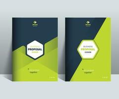 Business Proposal Cover Design Template Concepts vector