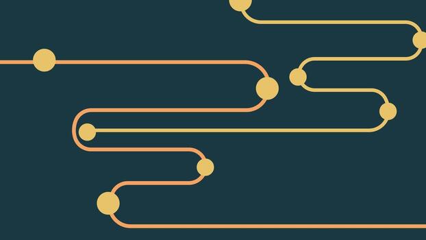 Abstract connection wavy line background in target style. vector