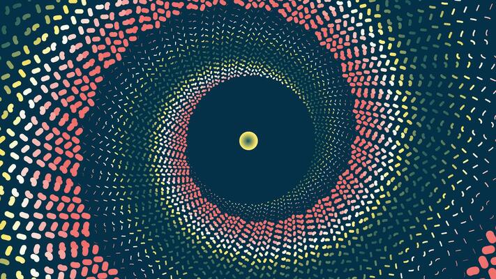 Abstract spiral vortex line style background.