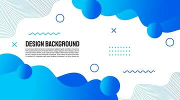 Colorful template banner with gradient color vector