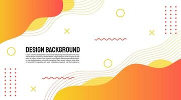 Colorful template banner with gradient color vector