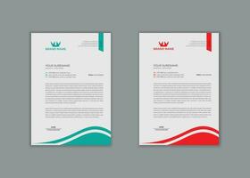 vector professional modern business simple new clean creative unique corporate company letterhead design print template