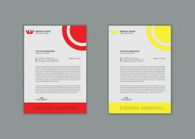 vector professional modern business simple new clean creative unique corporate company letterhead design print template