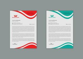 vector professional modern business simple new clean creative unique corporate company letterhead design print template