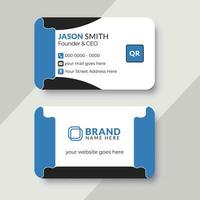 Business card design  with creative and modern style layout, Clean and minimalistic visiting card design template. vector