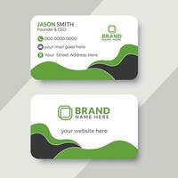 Business card design  with creative and modern style layout, Clean and minimalistic visiting card design template. vector