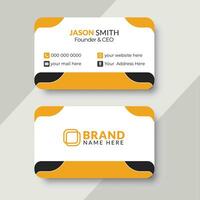 Business card design  with creative and modern style layout, Clean and minimalistic visiting card design template. vector