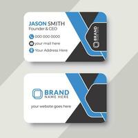 Business card design  with creative and modern style layout, Clean and minimalistic visiting card design template. vector