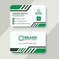 Business card design  with creative and modern style layout, Clean and minimalistic visiting card design template. vector