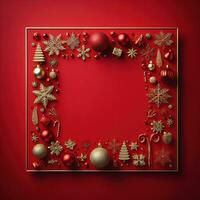 AI generated ai generative, cozy Merry Christmas background or happy New Year background. photo