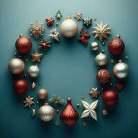 AI generated ai generative, cozy Merry Christmas background or happy New Year background. photo