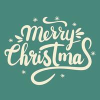 Merry Christmas lettering. Handwriting Merry Christmas text banner. Hand drawn vector art
