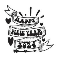 Happy new year white  t-shirt design vector