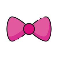 carnival bow tie icon vector