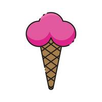 carnival ice cream icon vector