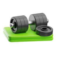 Gym equipment Gym Weight 3d illustration png