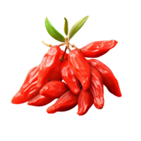 ai gerado grupo do goji bagas ou wolfberry png