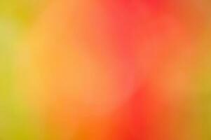 Natural bright defocus light background. Abstract defocused natural background orange red and green. photo