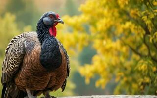 Turkey hen portrait. photo