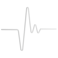 cœur impulsion ligne clipart plat conception icône isolé sur transparent arrière-plan, 3d rendre des médicaments et santé concept png