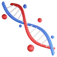 dna spiral strukturera ClipArt platt design ikon isolerat på transparent bakgrund, 3d framställa medicin och hälsa begrepp png