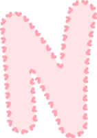 alfabeto Rosa carta, pontilhado linha quadro, Armação png