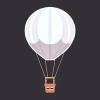 AI generated Hot Air Balloon Avatar Icon Clip Art Sticker Decoration Simple Background photo