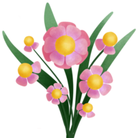 fleur l'amour et vase mignonne png