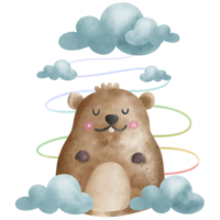 marmota amor mínimo animal animal brinquedo png