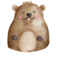 Groundhog love minimal animal pet toy png