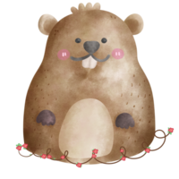 groundhog kärlek minimal djur- sällskapsdjur leksak png