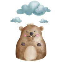 groundhog kärlek minimal djur- sällskapsdjur leksak png