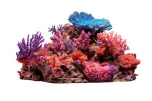 AI generated Underwater coral reef isolated transparent png AI generated