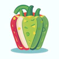 AI generated Various Weird Vegetable Avatar Icon Clip Art Sticker Decoration Simple Background photo