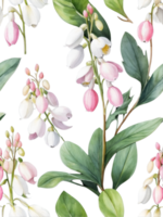 AI generated Watercolor wildflower clipart, AI-Generated. png