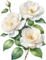 ai gegenereerd waterverf wilde bloemen clip art, ai-gegenereerd. png