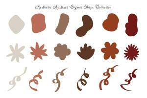 Aesthetic Abstract Shape and Line Collection vector
