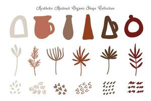 Aesthetic Abstract Shape and Line Collection vector