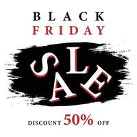 Black Friday sale banner. vector