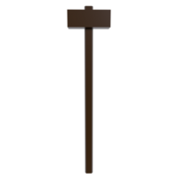 Sledgehammer 3d object isolated on transparent png