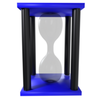 Hour Glass 3d object isolated on transparent png