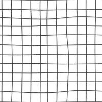 Linear square pattern. Different seamless textures made in hand drawn pencil style. vector