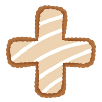 Hand drawn gingerbread mathematical symbol png