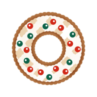 Hand drawn gingerbread cookie png